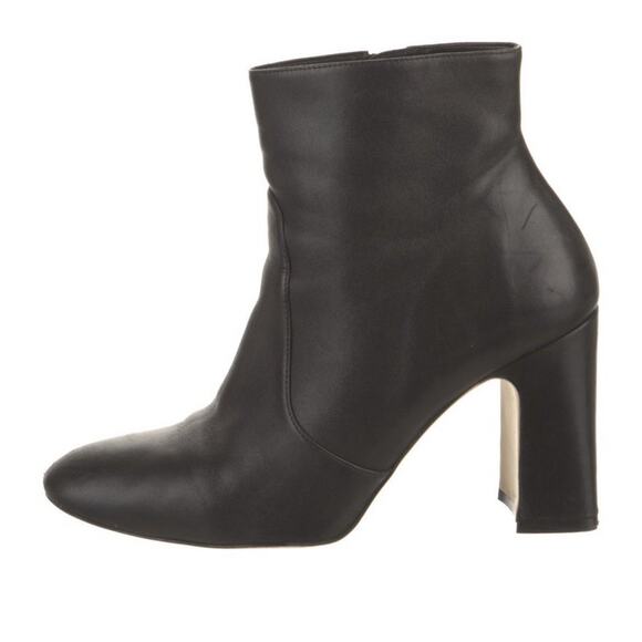 STUART WEITZMAN Nell Shoe Ankle Bootie Black Leather (JB12) Size 10.5 - Picture 1 of 5